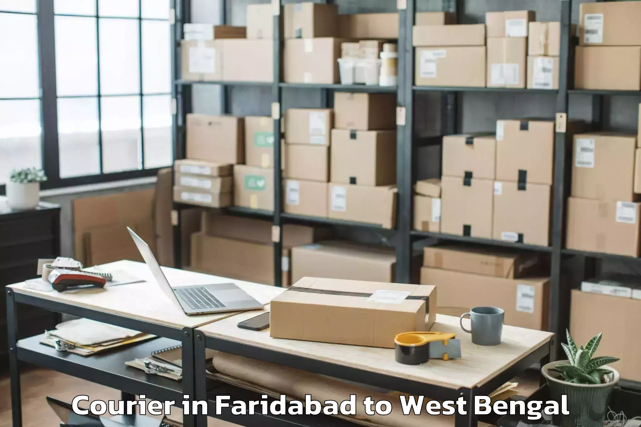 Trusted Faridabad to Nexus Mall Shantiniketan Courier